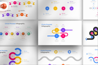 Circle Process PowerPoint Infographic Template